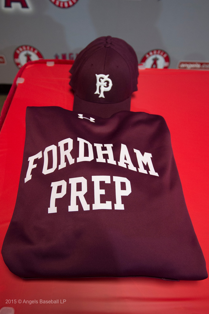 Gear from his alma mater of Fordham Prep. 2016 © Angels Baseball LP. All Rights Reserved.